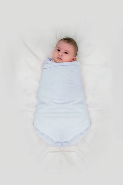 Baby - Human Age, Baby Blanket, Baby Boys, Blue, Lying Down