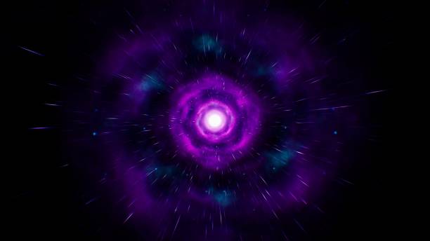 istock Glow Neon Nebula Energy in Space Background 1361758352