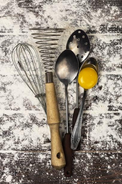 istock set for cooking on dark flour background 1361759506
