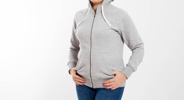 istock smile middle aged woman in gray pullover hoodie mockup cropped image 1361768842