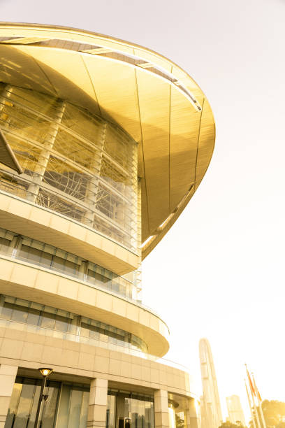 istock Architecture structure of Hong Kong Convention and Exhibition Centre 1361775843