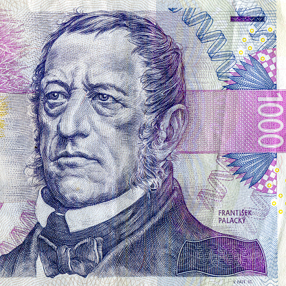 Close up on Australian dollar banknotes. Portrait of JOHN MONASH