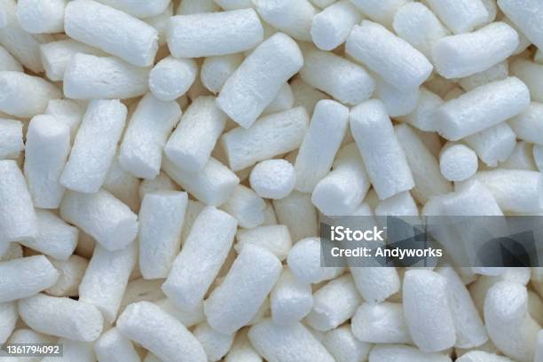 Package Filling Material Stock Photo - Download Image Now - Polystyrene, Packaging, Plastic