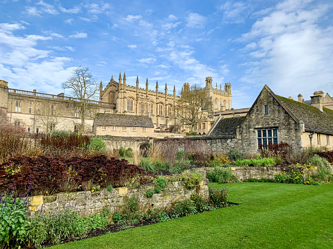 Street view of Christ Church college in Oxford