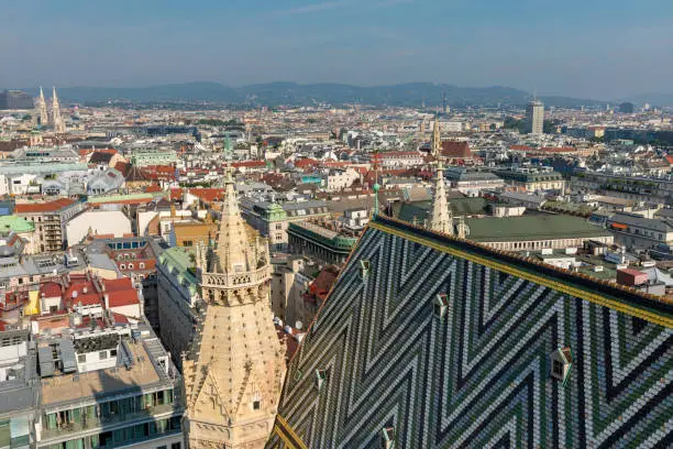 Vienna city view in Austria