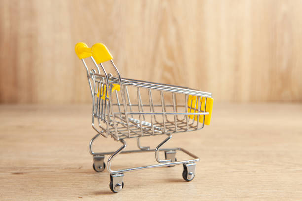 istock cart on a wooden table 1361802617