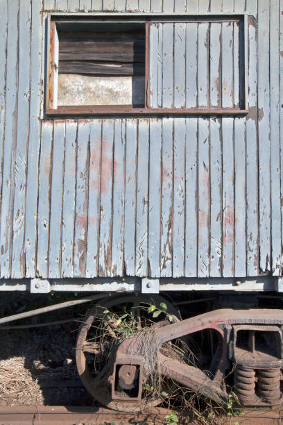 istock Old train wagon deteriorating at the station 1361810008