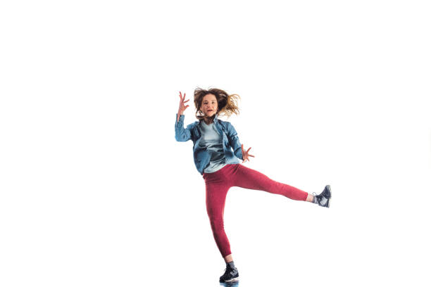 istock Hip hop acrobat girl dancing 1361811699