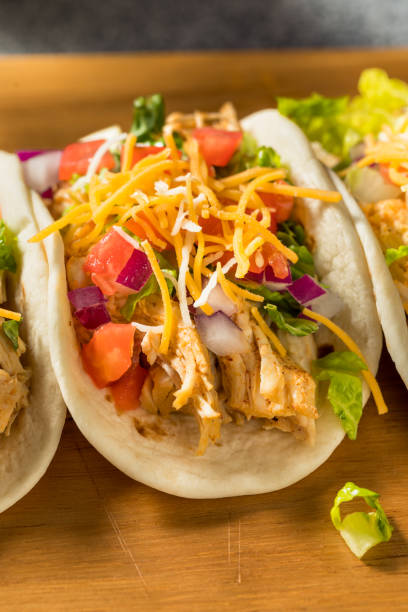 istock Homemade Shredded Chicken Tacos 1361812953