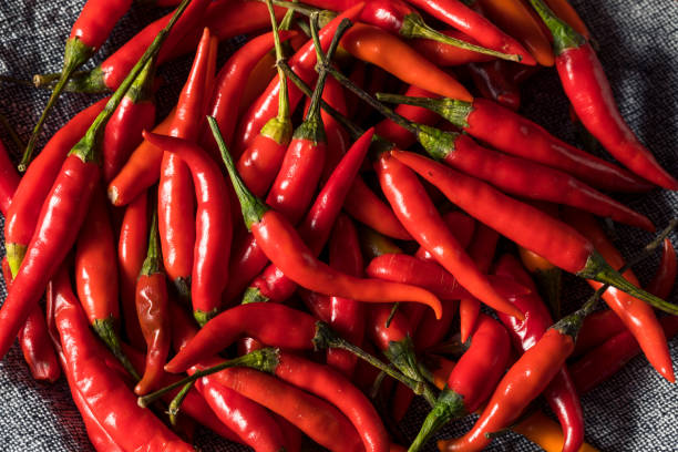istock Healthy Organic Thai Red Chili Peppers 1361812989