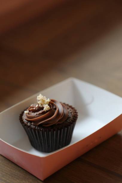 Dark chocolate chai cupcake