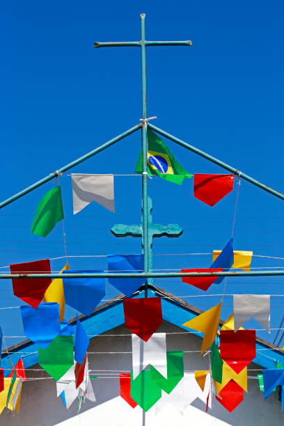 istock Typical small paper streamers of June Festivals 1361817201