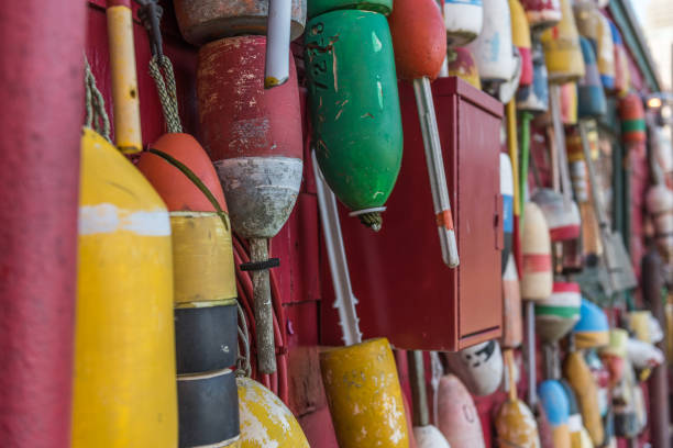 istock Lobster buoys 1361818052