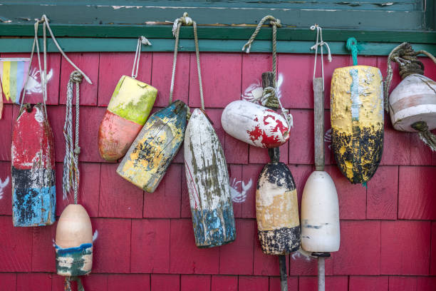 istock Lobster buoys 1361818057