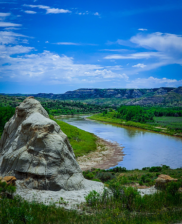 Landscape in the Theodore Roosevelt National Park