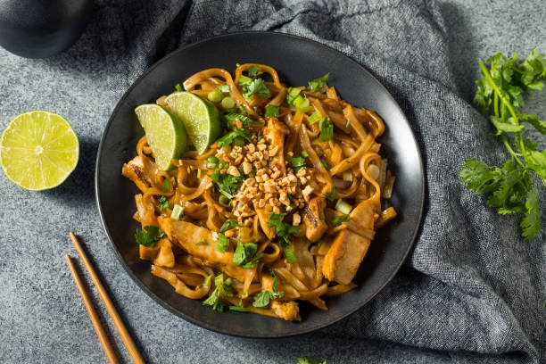 Homemade Asian Chicken Pad Thai