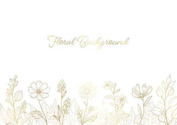 Vector illustration of Floral Background with Vector Illustrations