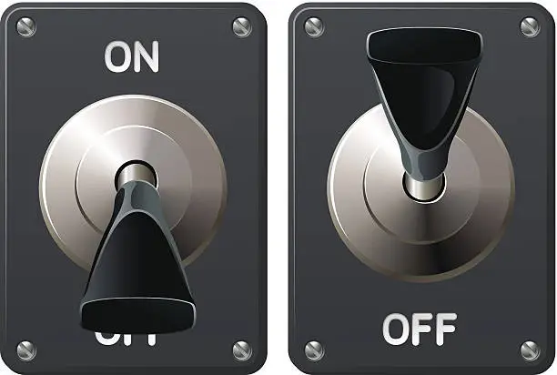 Vector illustration of Toggle switch