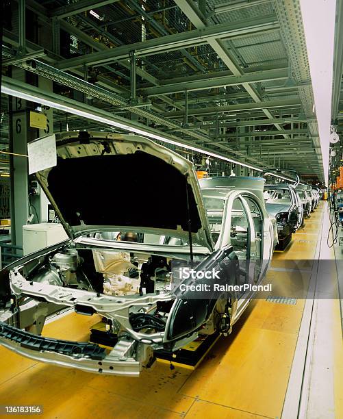 Car Production Line Stock Photo - Download Image Now - Automobile Industry, Car Plant, Car