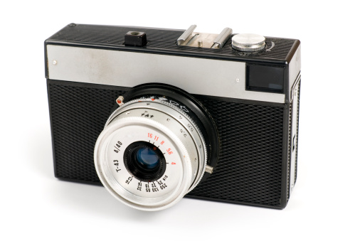 Old camera camera isolated