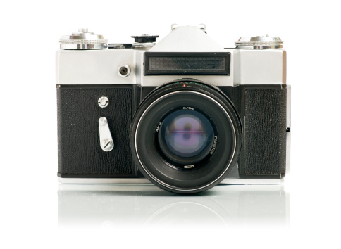 Old cameracamera isolated