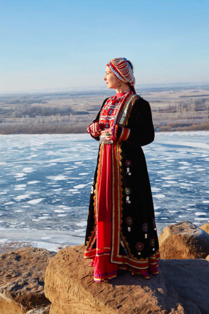 istock Young woman in national Bashkir costume 1361844051