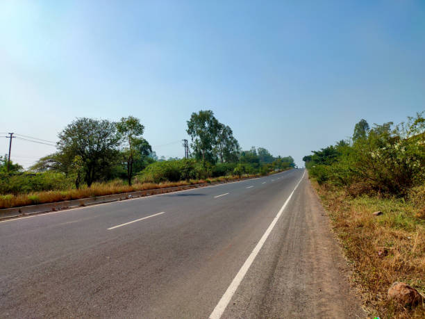 istock Beautiful empty roads and nature 1361844819