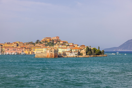 View of La Maddalena, a small town on Maddalena island, Sardinia, Italy.