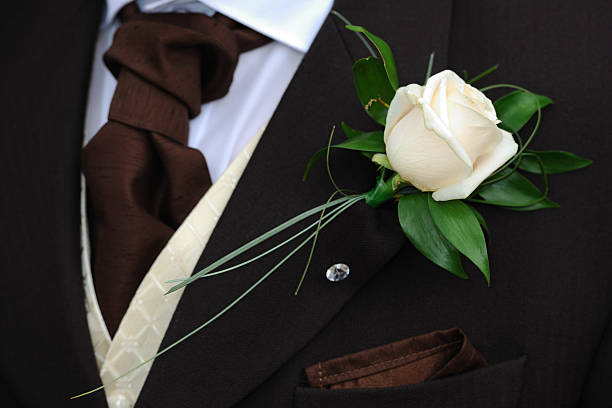 istock Grooms flower and cravat. 136185106