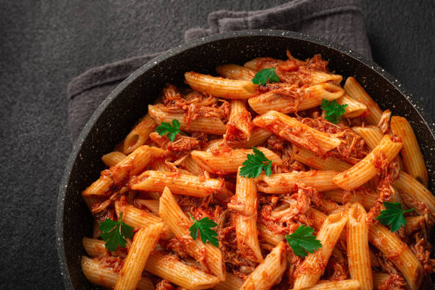 istock Frying pan CHICKEN PASTA Like an Italian 1361854080