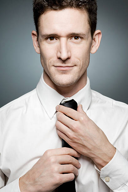 istock Young businessman in white shirt, confident pose. 136185615