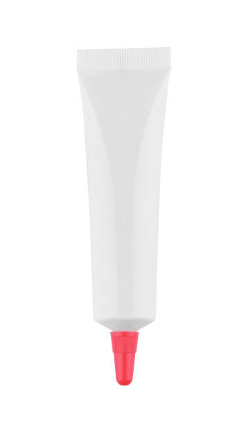 istock Top view of white blank plastic tube isolated 1361862732