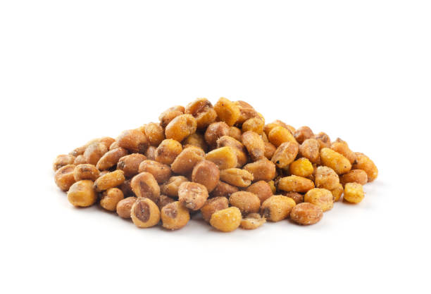 istock Pile of toasted fried salted corn seeds isolated 1361862907