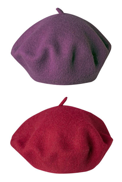 istock Beret isolated on white background. hat female beret 1361864497