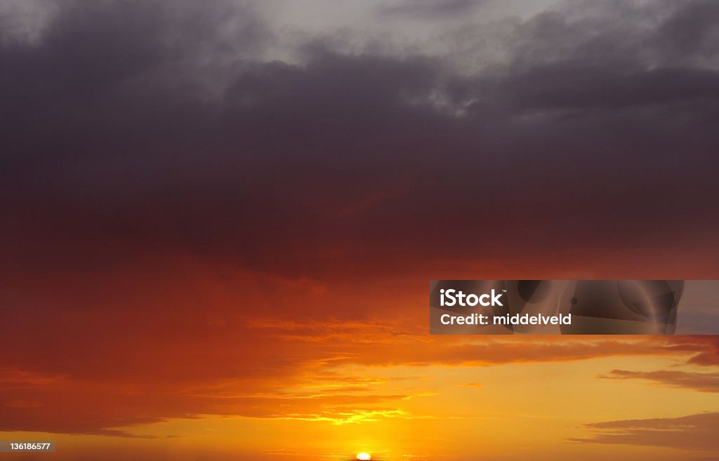 Farbenfrohen Sonnenuntergang - Lizenzfrei Abenddämmerung Stock-Foto