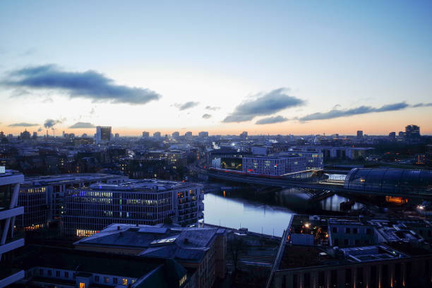 istock Cityscape view over Berlin, Germany. 1361866496