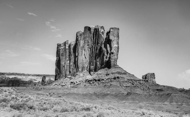istock Camel Butte is a giant sandstone formation in the Monument valley 1361871537