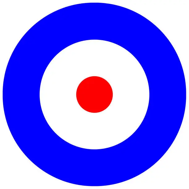 Vector illustration of Royal Air Force Roundel