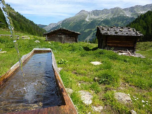 Spring view of Mountains in Sauris, Carnia - Friuli Venezia Giulia, Italy