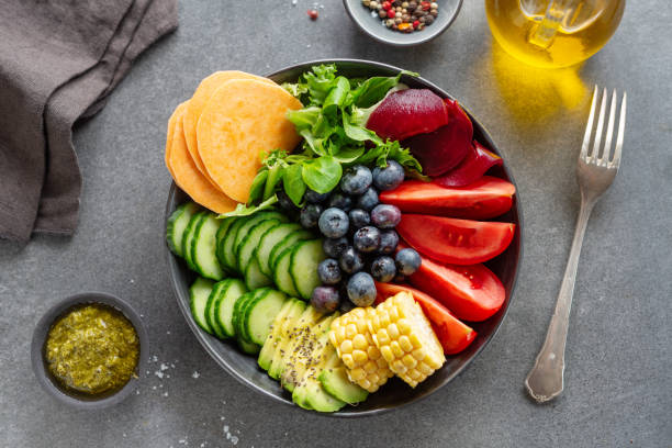istock Vegan bowl with vegetables in bowl 1361895147