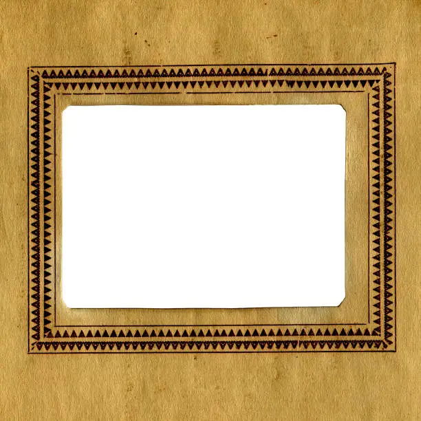 Vintage Paper With a Frame for Photography