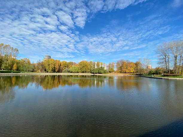 istock park in autumn at dry sunny fall day 1361898857