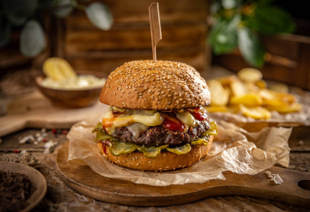 istock Delicious grilled burgers 1361898942