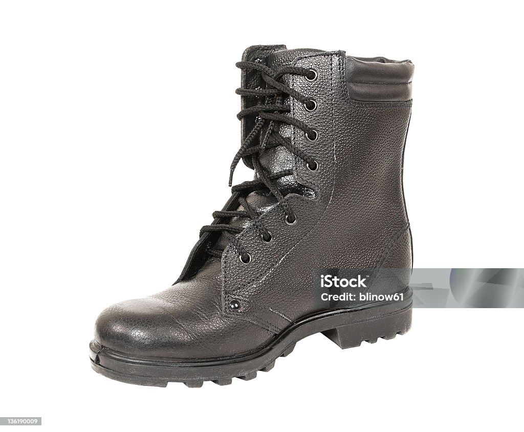 Черный Армейские ботинки - Стоковые фото Армия роялти-фри