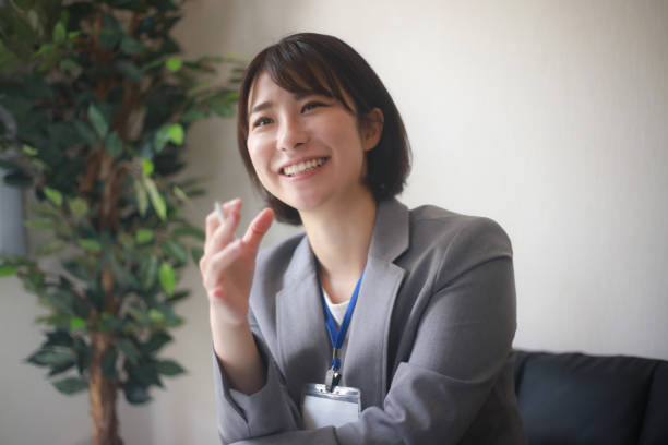 istock Smile female employee 1361900426