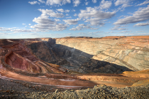 Open Pit Gold Mine in Kalgorlie, Western Australia