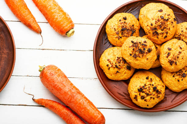 istock Carrot cookies, delicious dessert 1361909714