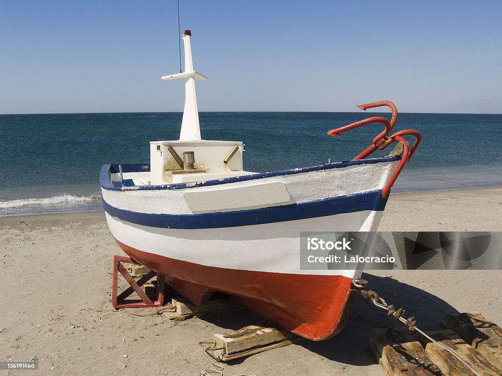 Barco de Pesca no Cabo de Gata, Almería, Espanha - Royalty-free Almeria Foto de stock
