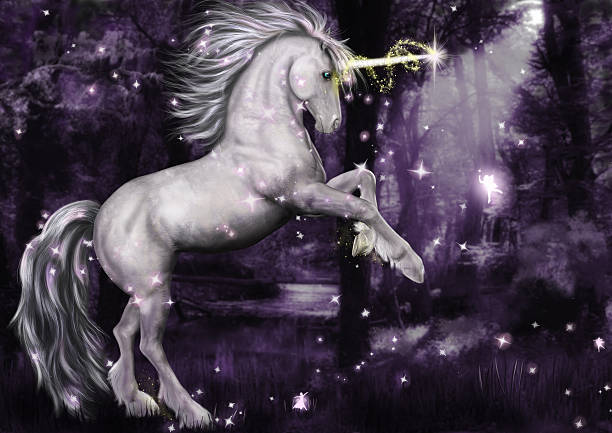 istock Unicorn Dancing in the Moonlight 136191490