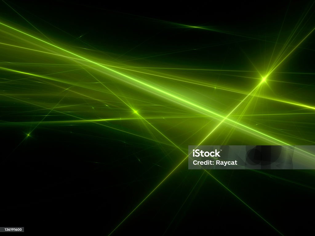 Luci verde - Foto stock royalty-free di Laser